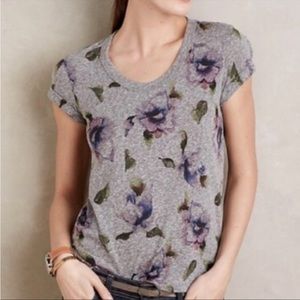 Floral t-shirt by (t.la) Anthropologie.